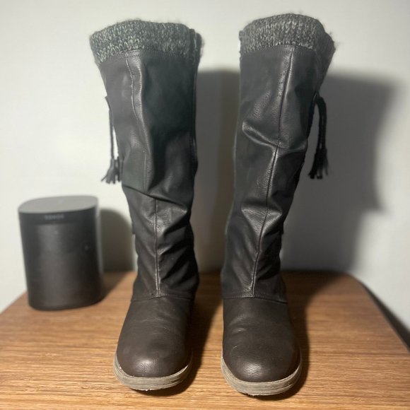 LUKEES BY MUK LUKS BIANCA BEVERLY BOOT Tall Sweater Boots - Picture 4 of 6